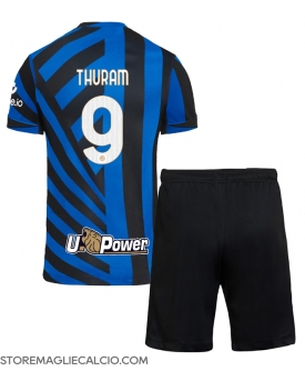 Inter Milan Marcus Thuram #9 Maglia Gara Casa Repliche 2024-25 Bambino